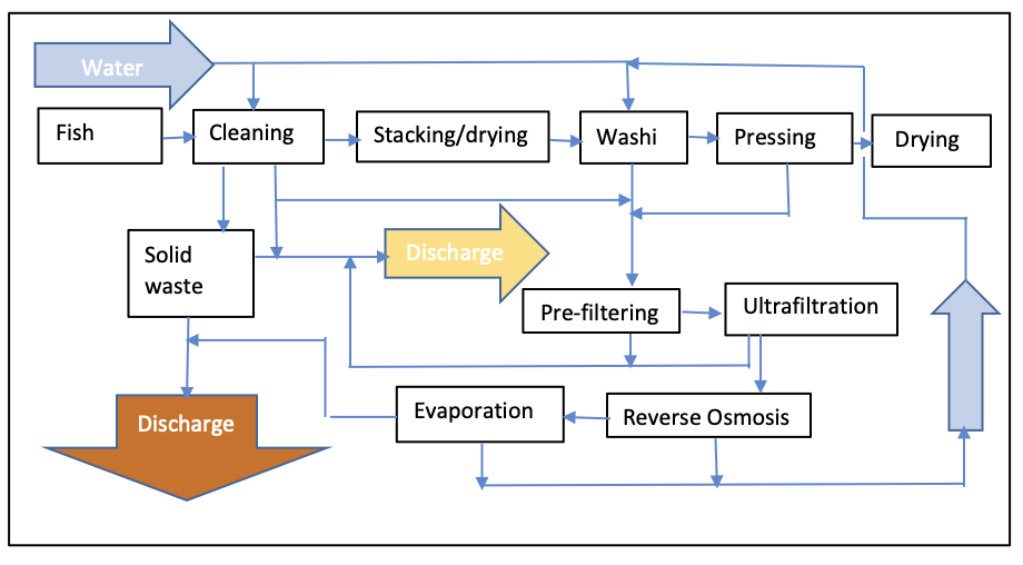 Diagrama de flujos industria de salazón de pescados