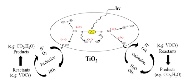 Photocatalysis of TiO2